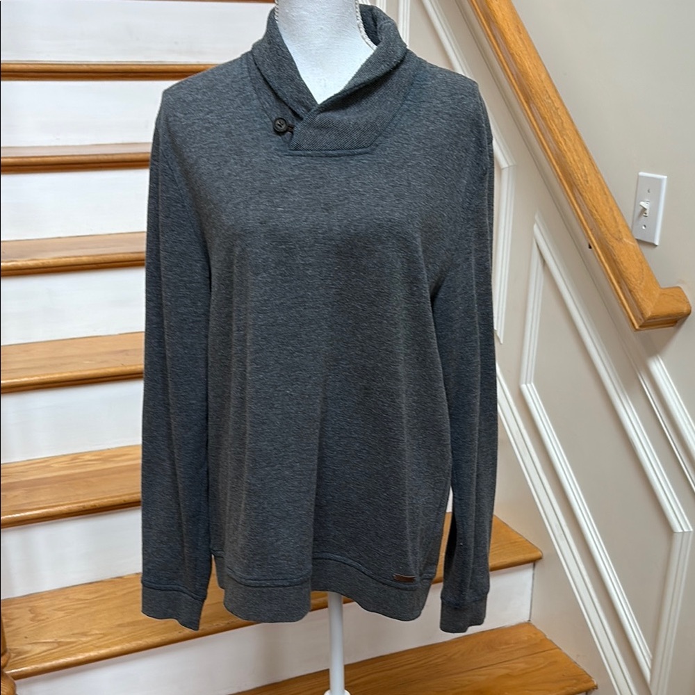 Men’s Ted Baker London Gray Cowl Neck Sweater